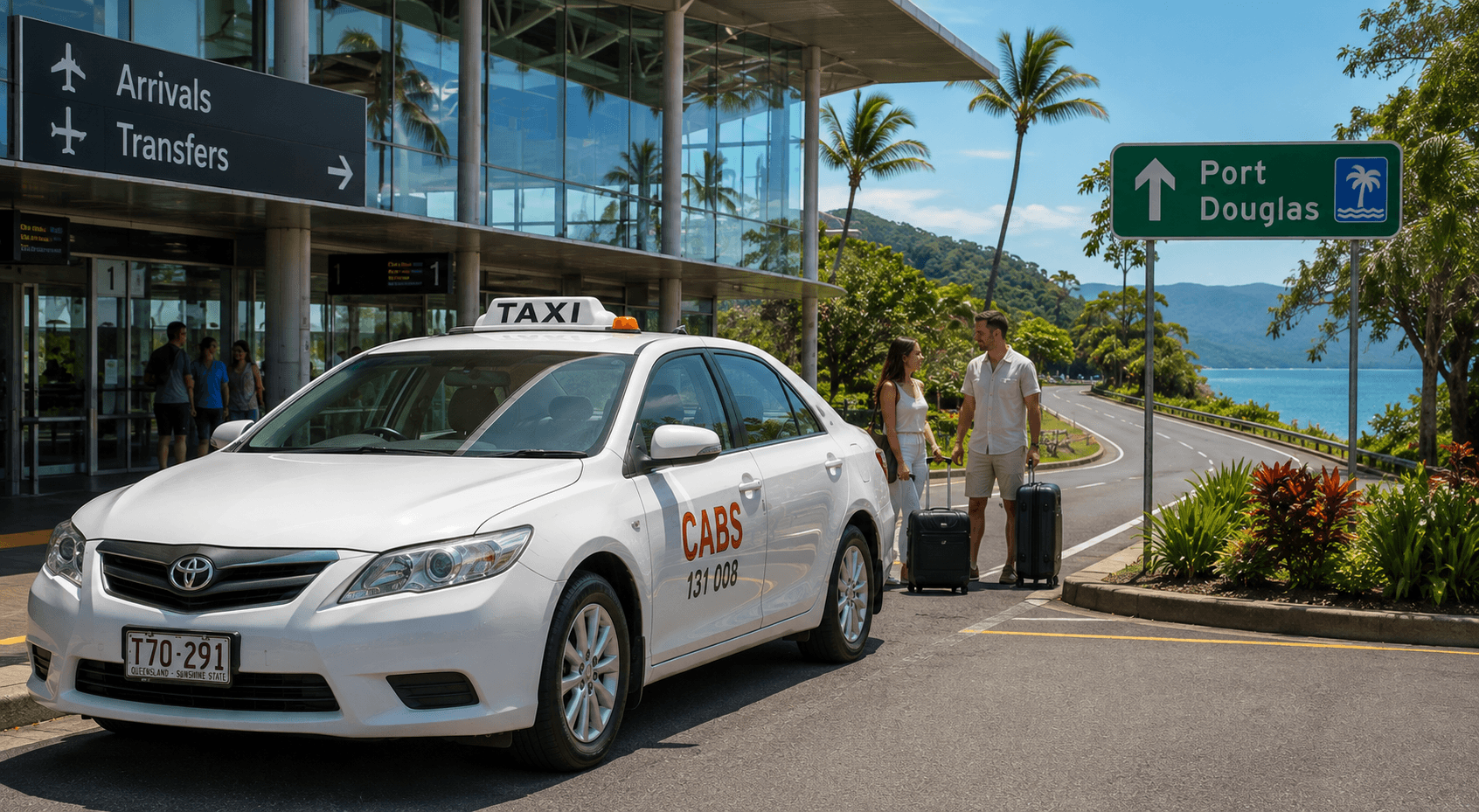 Premium private transfer vehicle for Cairns Airport to Port Douglas